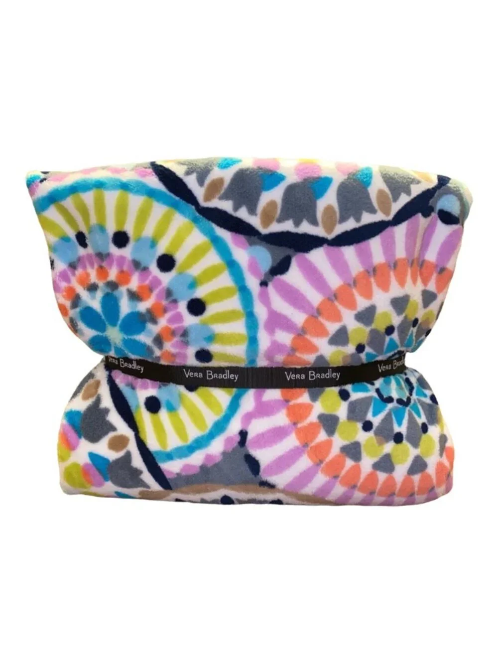Vera Bradley Sunny Medallion Plush Throw Blanket